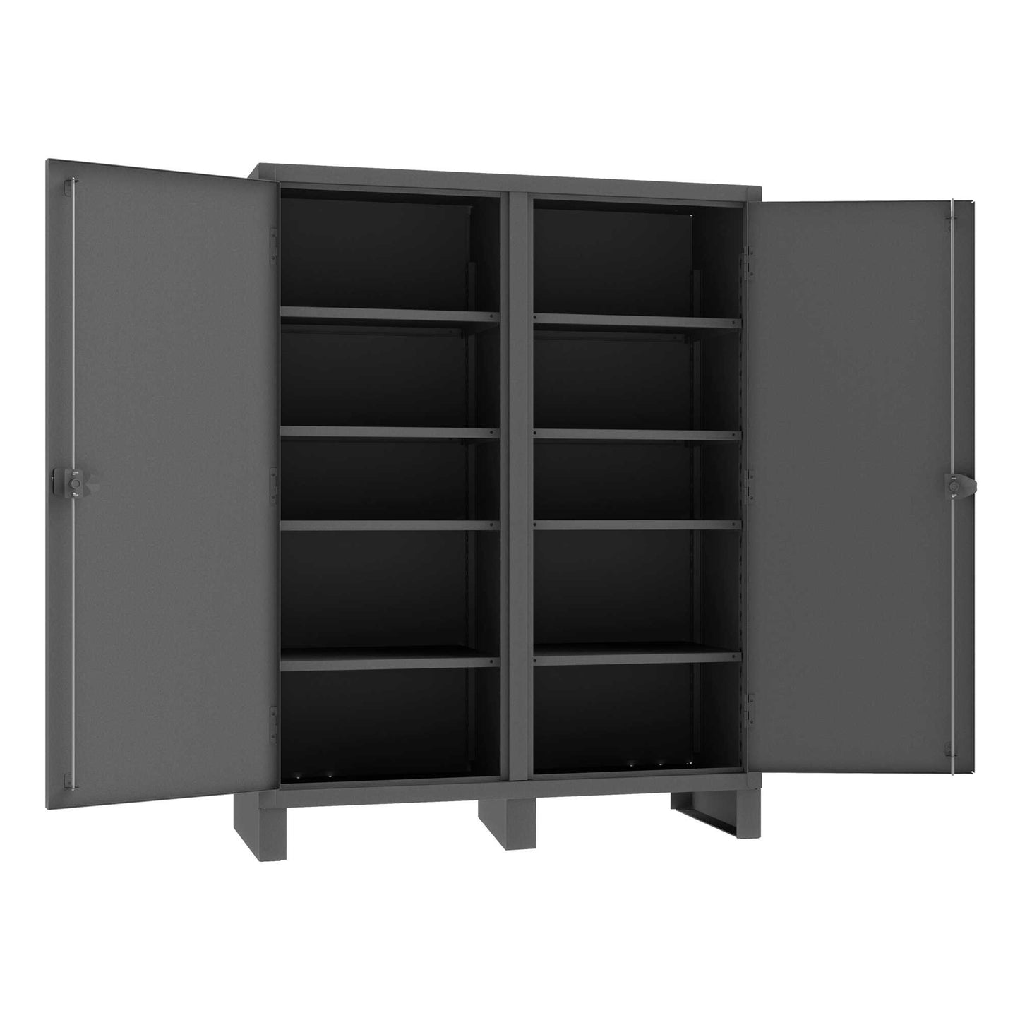 Durham HDDS246078-8S95 DOUBLE SHIFT CABINET, 12 GAUGE, 8 ADJUSTABLE SHELVES , 60 X 24 X 78