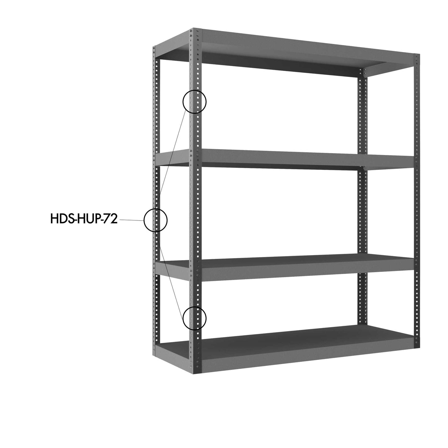 Durham HDS-HUP-72 UPRIGHT FOR 72³ HIGH UNITS