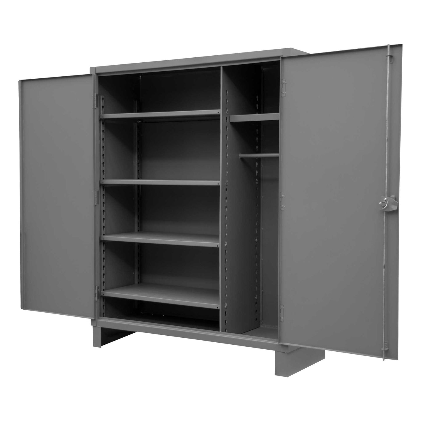 Durham HDWC244878-5S95 WARDROBE CABINET, 5 SHELVES, HANGER BAR , 48 X 24 X 78