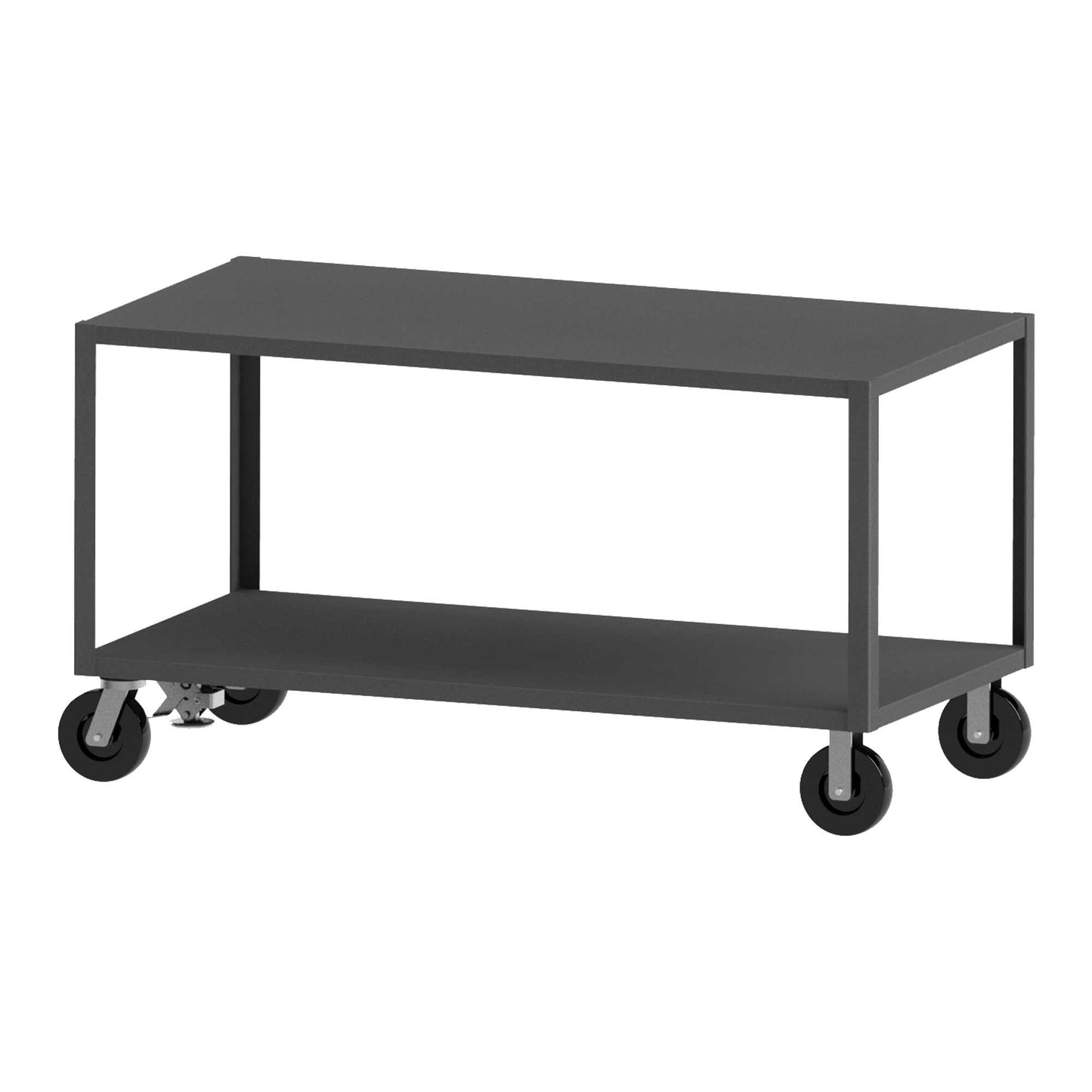 Durham HET-3672-2-5K-FLNH-95 HEAVY DUTY SERVICE TRUCK, 2 SHELVES, 36 X 72, 5000 LBS CAPACITY, FLOOR LOCK