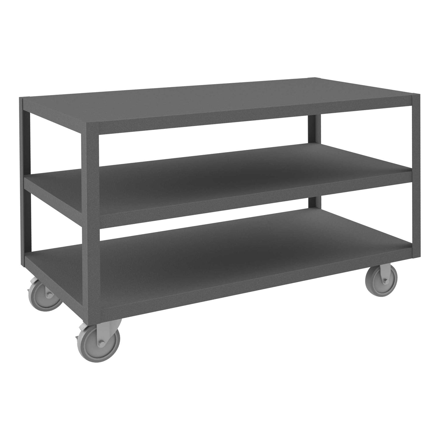 Durham HMT-2448-3-95 HIGH DECK PORTABLE TABLE, 3 SHELVES, 24-1/4 X 48-1/4 X 30-1/16