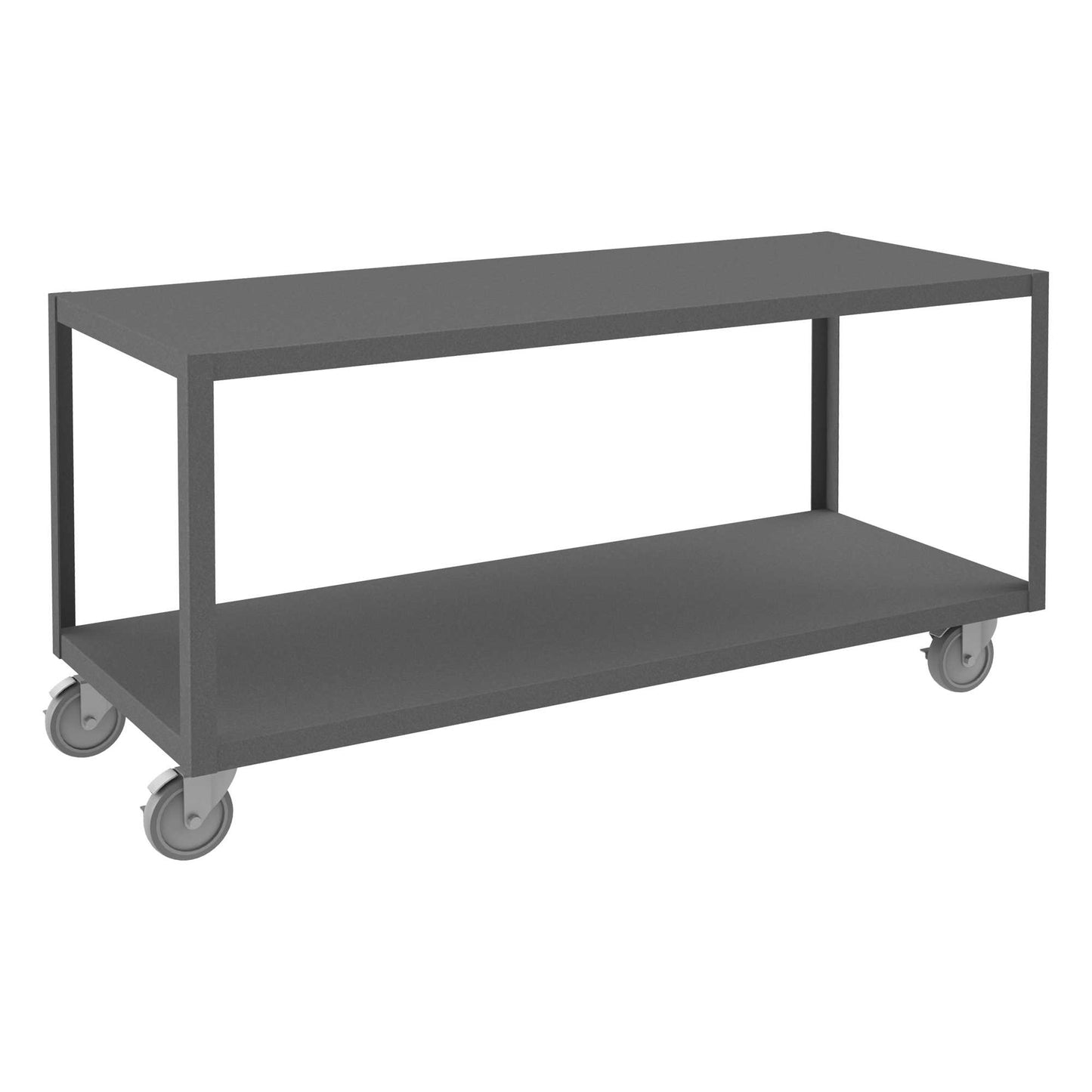 Durham HMT-2460-2-4SWB-95 HIGH DECK PORTABLE TABLE, 2 SHELVES, 24-1/4 X 60-1/4 X 30-1/16