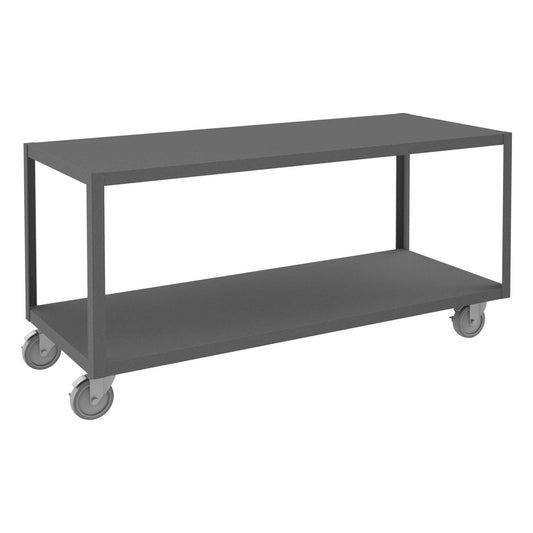 Durham HMT-2460-2-4SWB-95 HIGH DECK PORTABLE TABLE, 2 SHELVES, 24-1/4 X 60-1/4 X 30-1/16