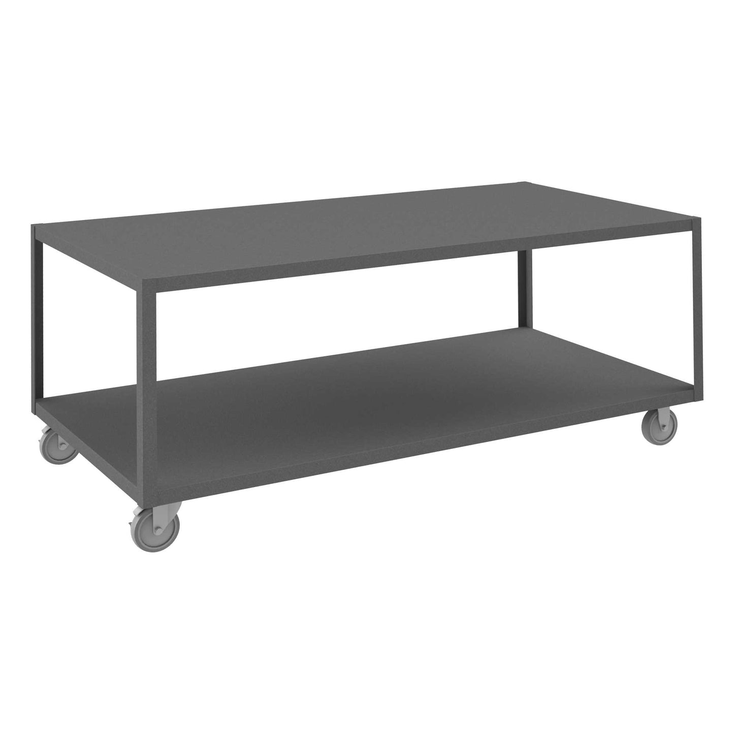 Durham HMT-3672-2-95 HIGH DECK PORTABLE TABLE, 2 SHELVES, 36-1/4 X 72-1/4 X 30-1/16