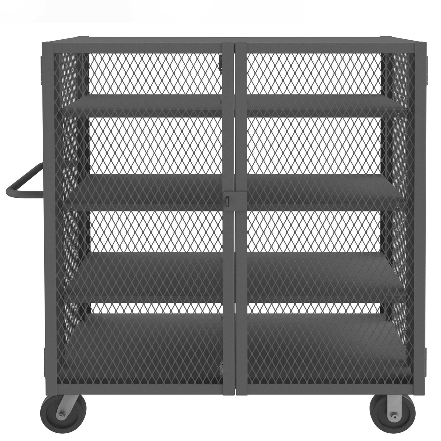 Durham HTL-2448-DD-3AS-95 MESH TRUCK, 3 ADJUSTABLE SHELVES, 24 X 48, 2000 LBS. CAPACITY