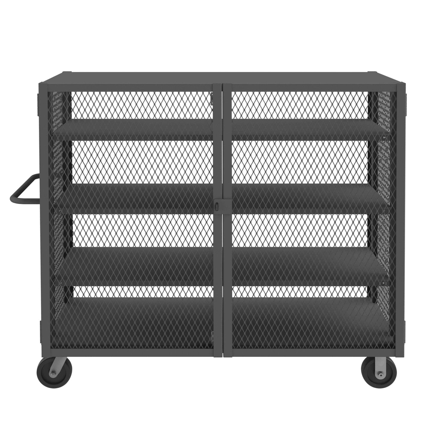 Durham HTL-2460-DD-3AS-95 MESH TRUCK, 3 ADJUSTABLE SHELVES, 24 X 60, 2000 LBS. CAPACITY
