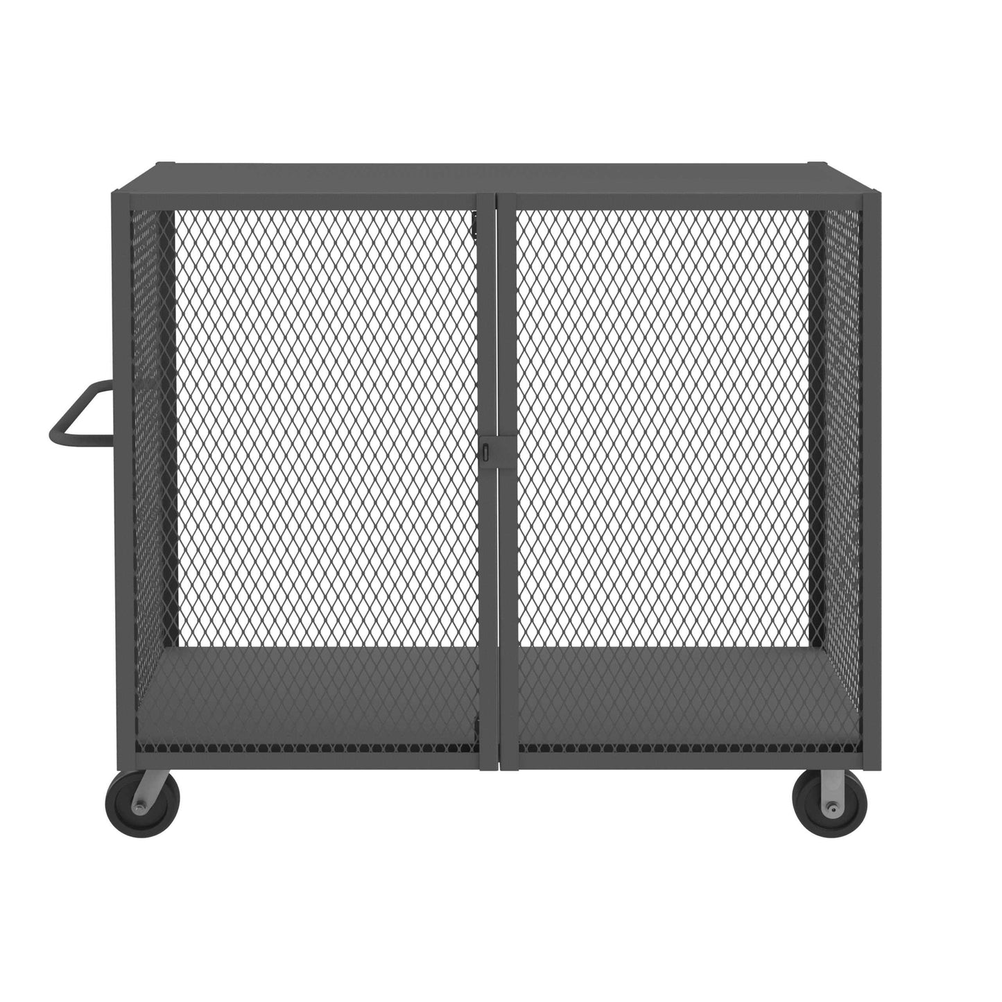 Durham HTL-2460-DD-95 CAGE TRUCK, LOW DECK, PAD LOCKABLE, 24 X 60, 2000 LBS. CAPACITY