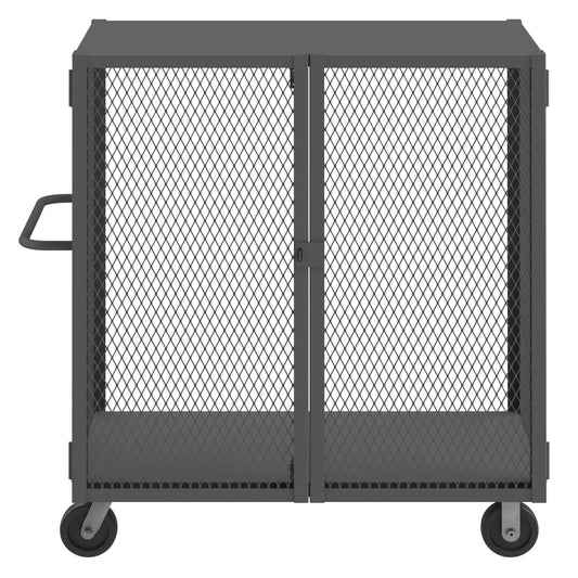 Durham HTL-3048-DD-95 CAGE TRUCK, LOW DECK, PAD LOCKABLE, 30 X 48, 2000 LBS. CAPACITY