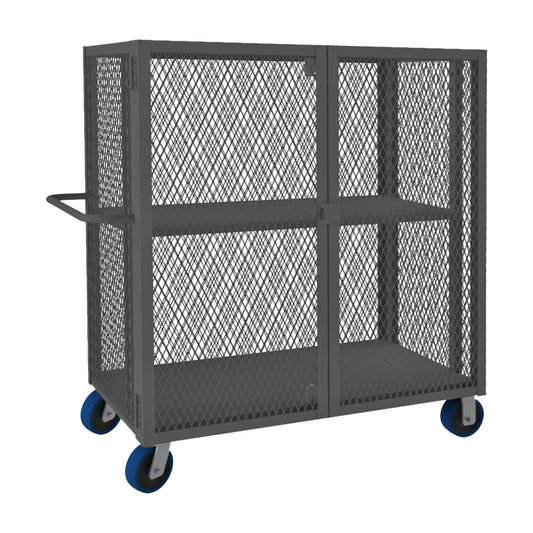Durham HTL-3060-DD-1AS-6PU-95 MESH TRUCK, 1 ADJUSTABLE SHELF, 30 X 60, 2000 LBS. CAPACITY
