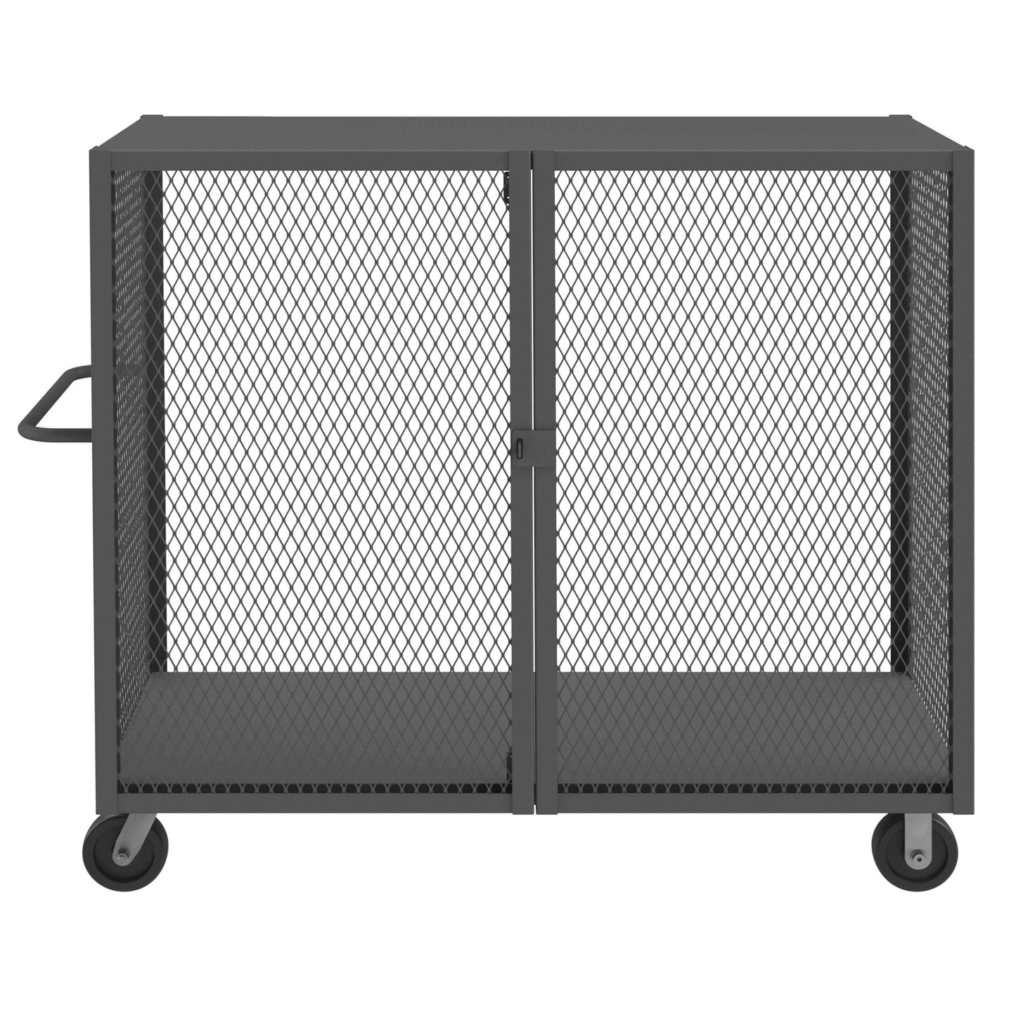 Durham HTL-3060-DD-95 CAGE TRUCK, LOW DECK, PAD LOCKABLE, 30 X 60, 2000 LBS. CAPACITY