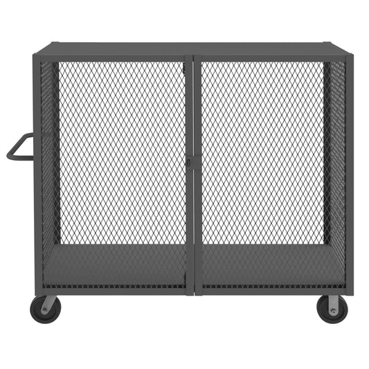 Durham HTL-3060-DD-95 CAGE TRUCK, LOW DECK, PAD LOCKABLE, 30 X 60, 2000 LBS. CAPACITY