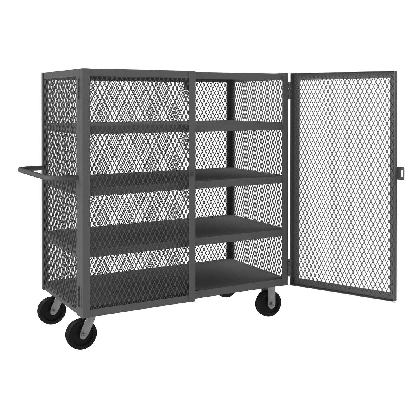 Durham HTL-3660-DD-4-95 MESH TRUCK, 4 SHELVES, 36 X 60, 2000 LBS. CAPACITY