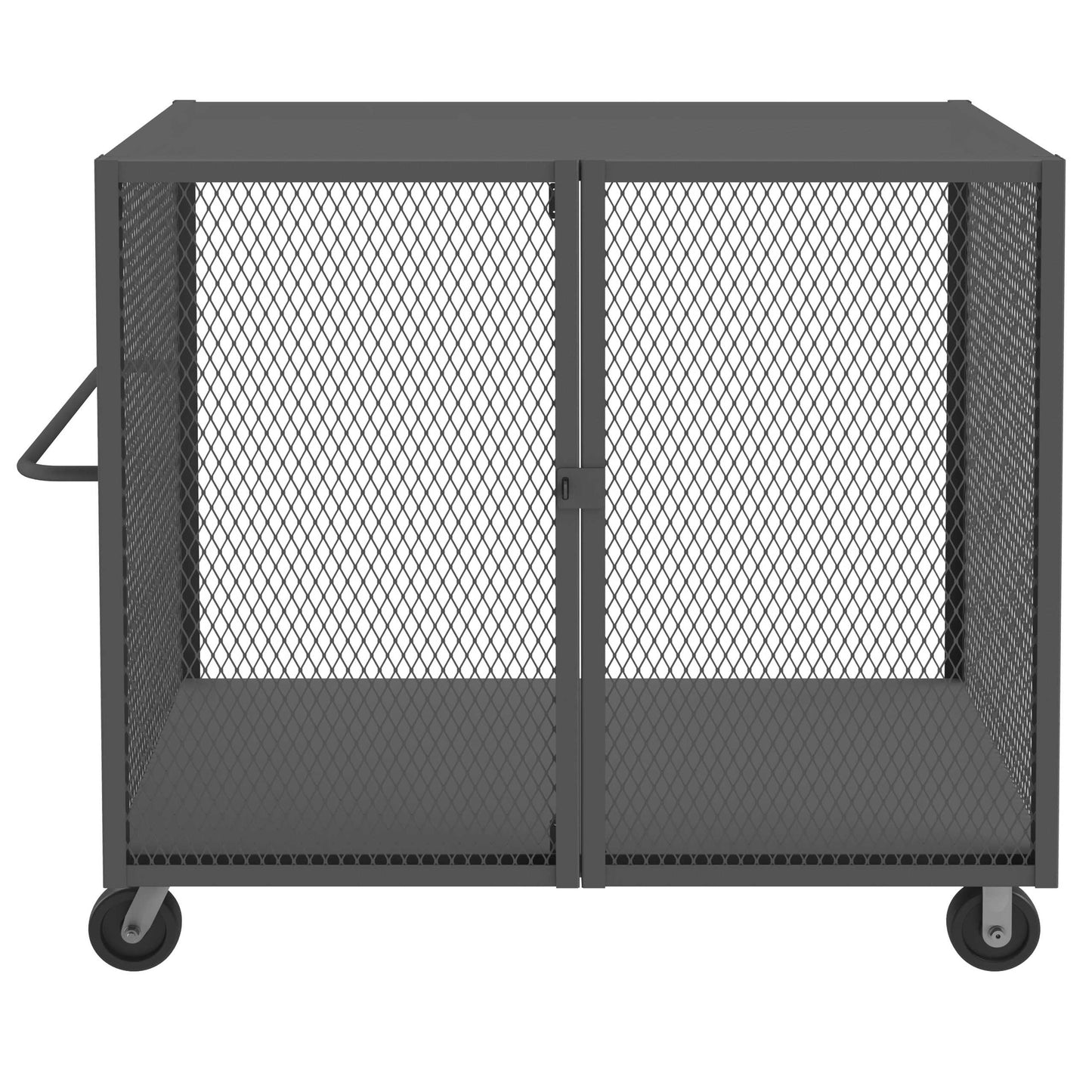 Durham HTL-3660-DD-95 CAGE TRUCK, LOW DECK, PAD LOCKABLE, 36 X 60, 2000 LBS. CAPACITY
