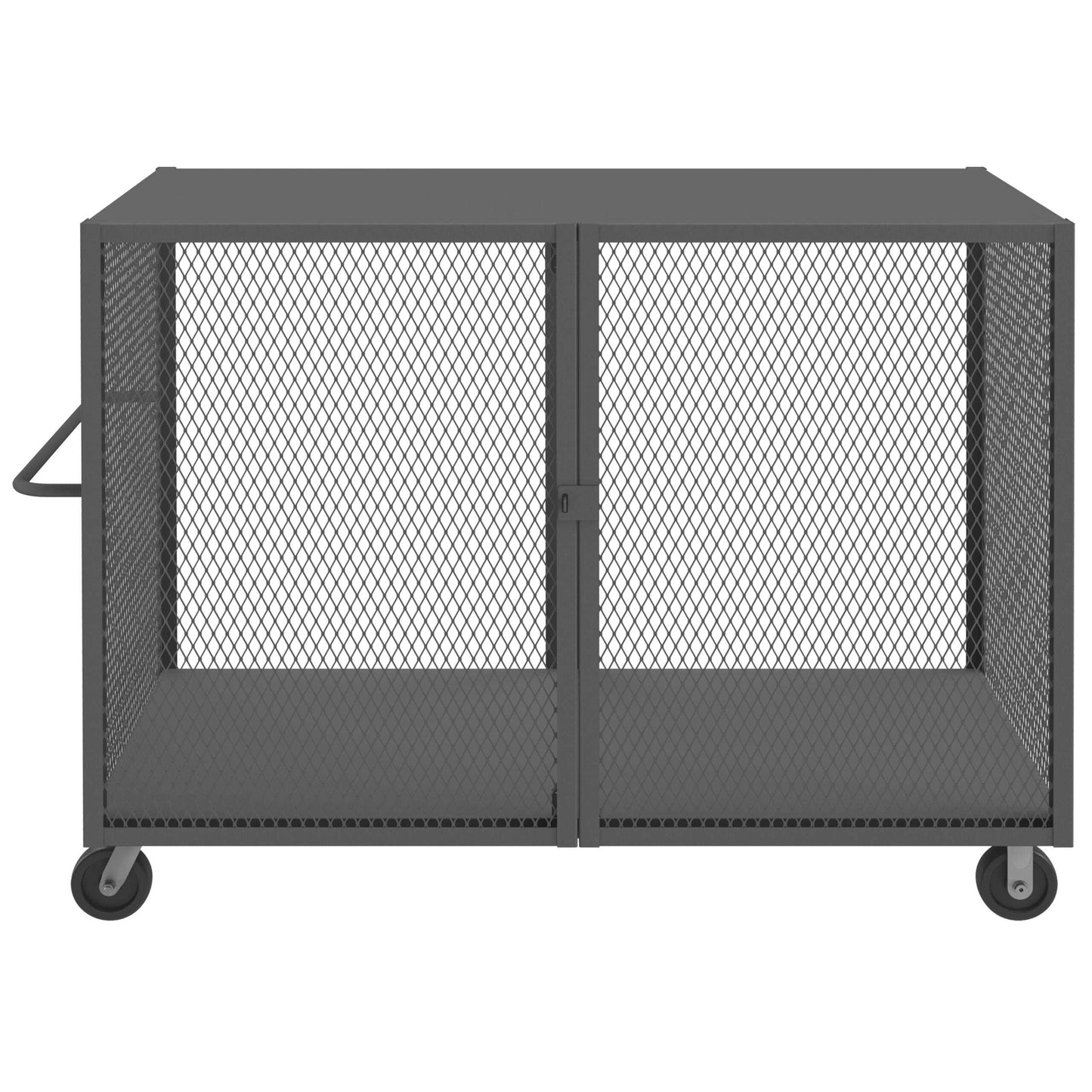 Durham HTL-3672-DD-95 CAGE TRUCK, LOW DECK, PAD LOCKABLE, 36 X 72, 2000 LBS. CAPACITY