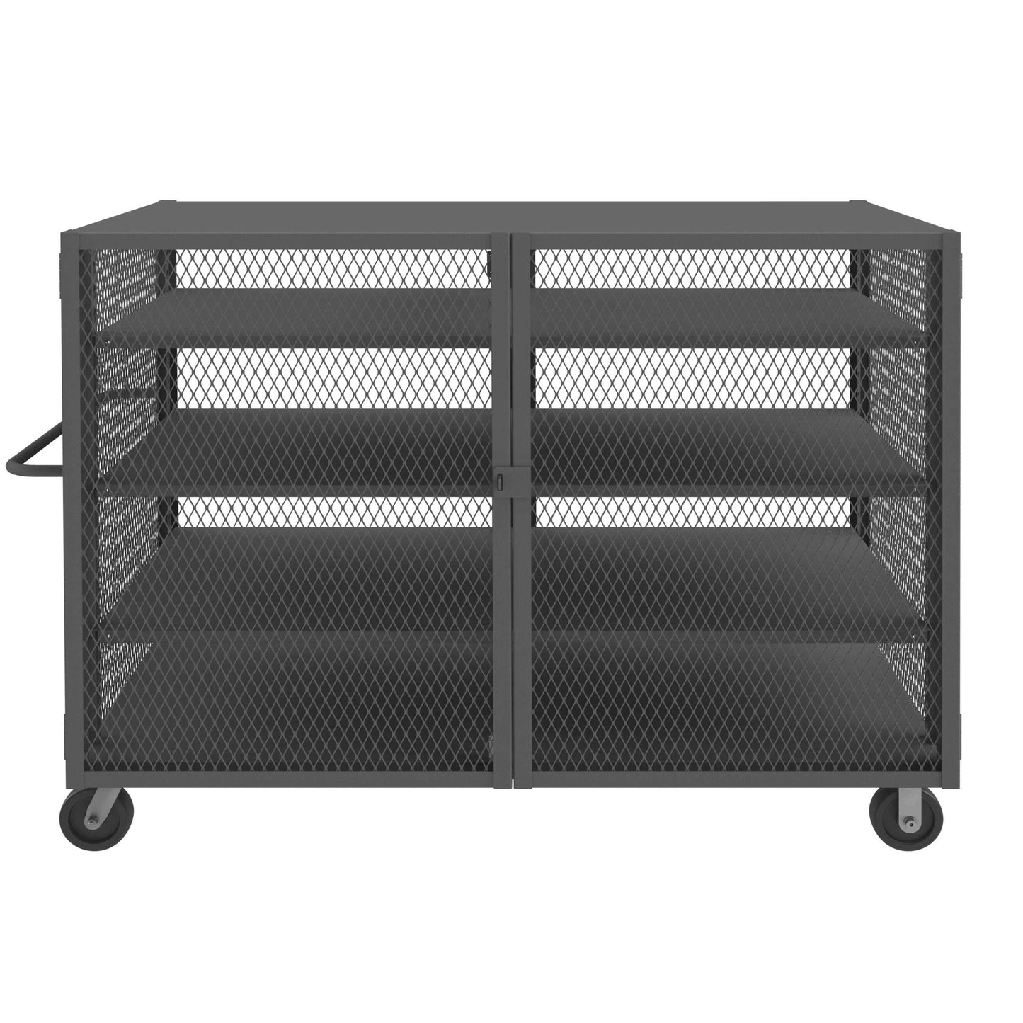 Durham HTL-4474-DD-3AS-95 MESH TRUCK, 3 ADJUSTABLE SHELVES, 44 X 74, 2000 LBS. CAPACITY