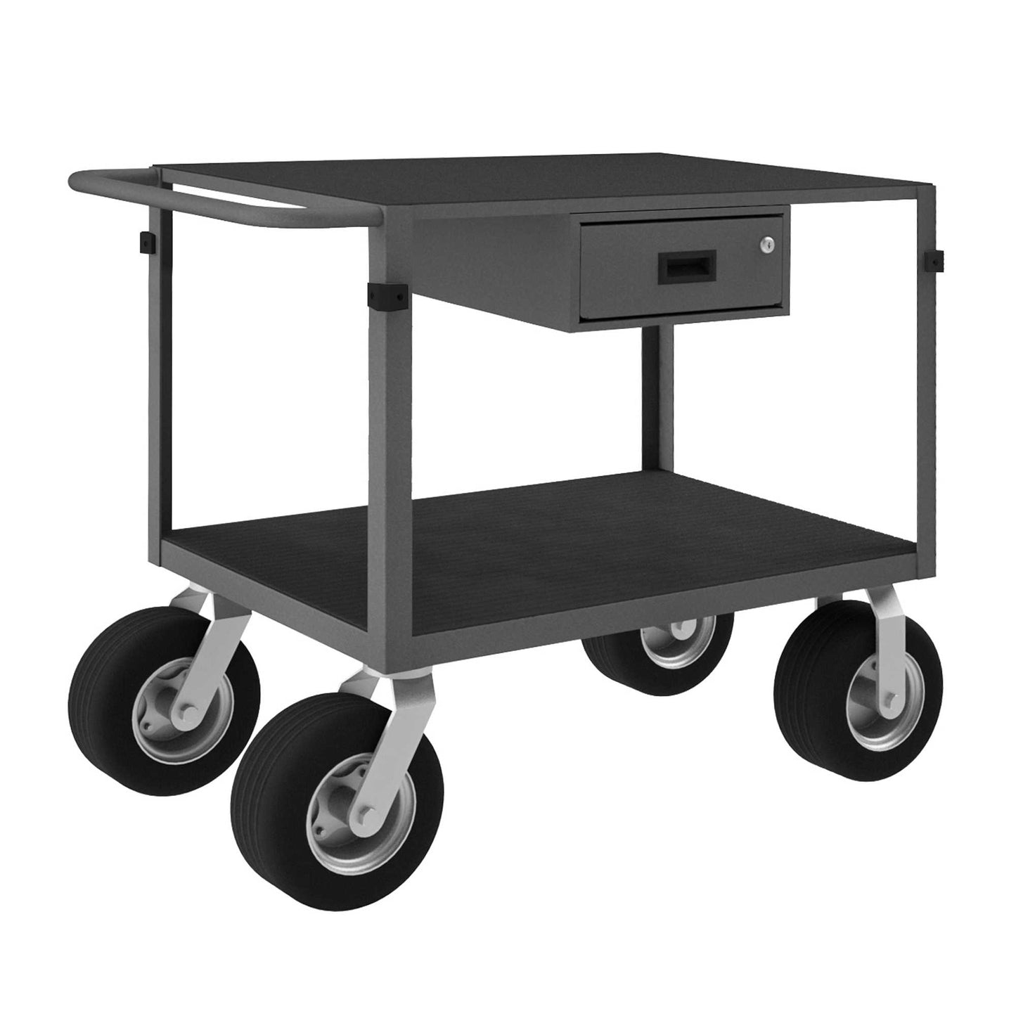 Durham IC24361DR10SPN95 INSTRUMENT CART, 2 SHELVES, 24 X 36, 4 BUMPER CORNERS, 1 DRAWER