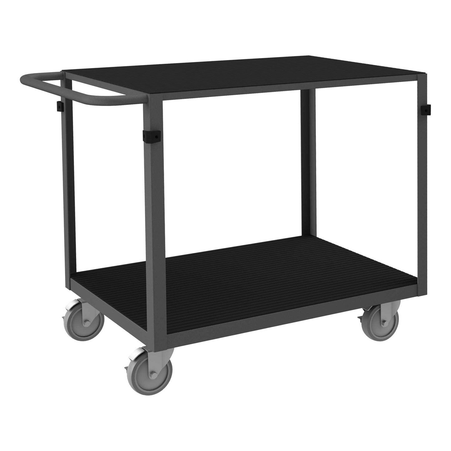 Durham IC24365PU95 INSTRUMENT CART, 2 SHELVES, 24 X 36, 4 BUMPER CORNERS, WOOD PANEL