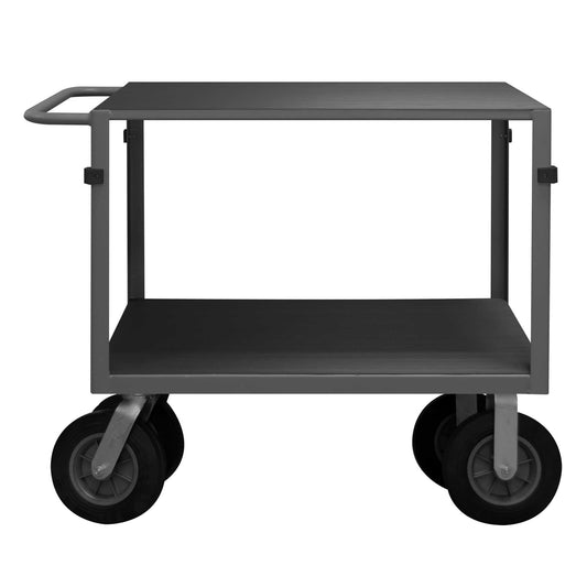 Durham IC24368SPN95 INSTRUMENT CART, 2 SHELVES, 24 X 36, 4 BUMPER CORNERS, WOOD PANEL