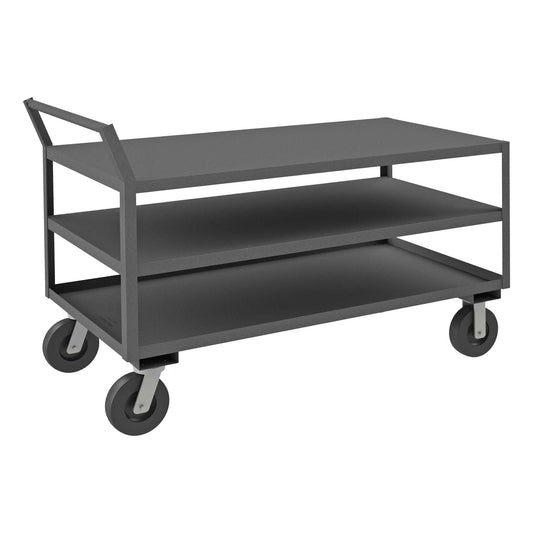 Durham LDO-306041-3-8PH-95 LOW DECK SERVICE TRUCK, 3 SHELVES, 30-1/4 X 63 X 41-3/8
