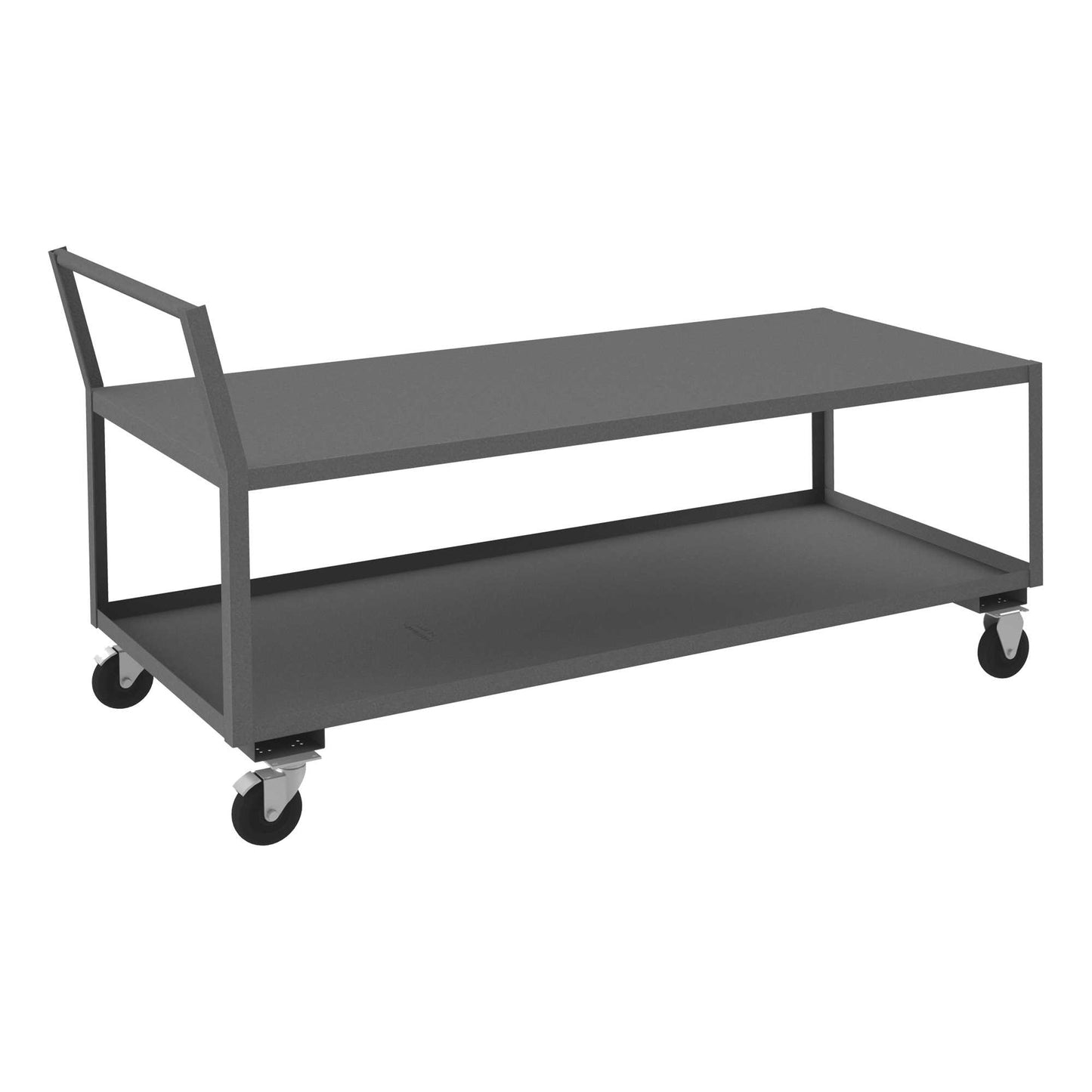 Durham LDO-307239-2-5PO-95 LOW DECK SERVICE TRUCK, 2 SHELVES, 30-1/4 X 75 X 39-5/8