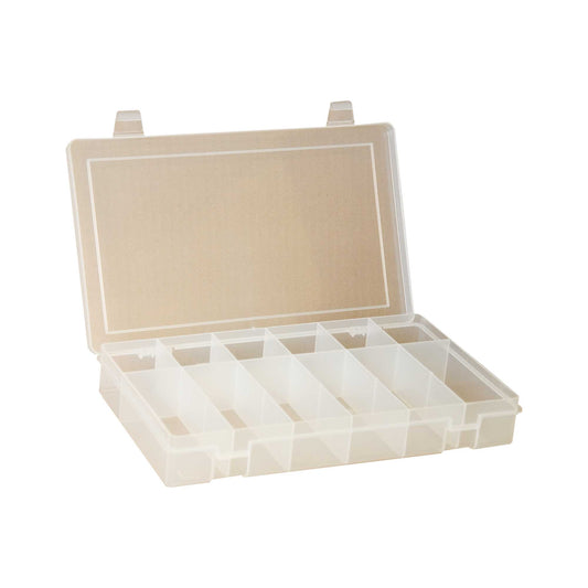 Durham LP6-CLEAR LARGE, PLASTIC COMPARTMENT BOX, 6 OPENING