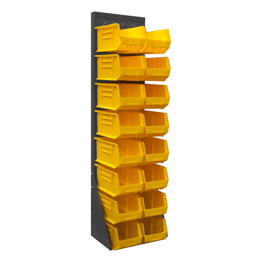 Durham LPRSS-17.25X68-95 FREE STANDING, 16 GAUGE, LOUVERED PANEL RACK, 13-1/2 X 17-13/16 X 68-1/2