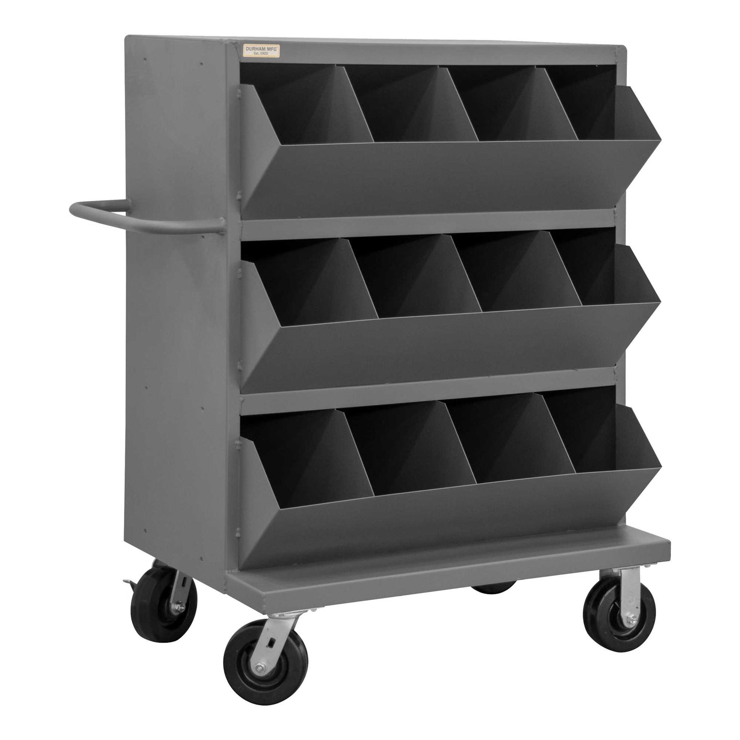 Durham MSB12-2036-95 MOBILE BIN, HEAVY DUTY, 12 OPENINGS