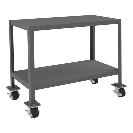 Durham MTM183630-2K295 MOBILE MT WORKBENCH, 2 SHELVES, 18 X 36