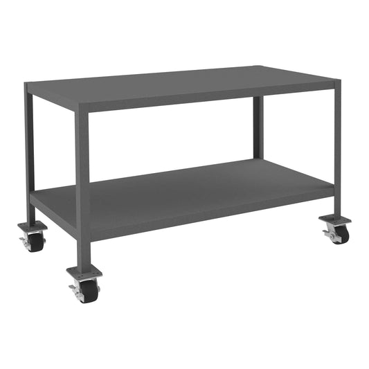 Durham MTM244830-2K295 MOBILE MT WORKBENCH, 2 SHELVES, 24 X 48