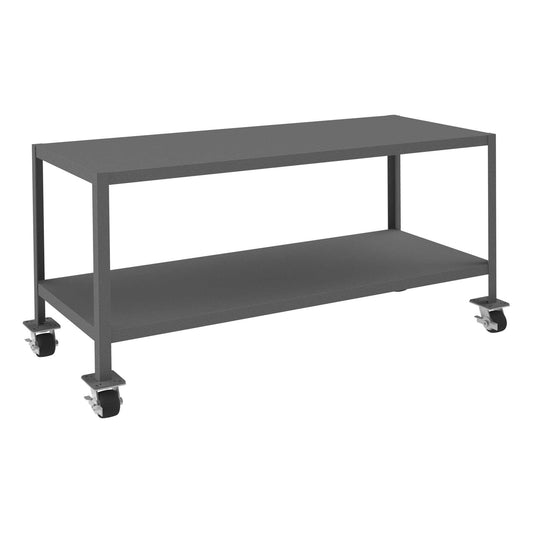 Durham MTM246030-2K295 MOBILE MT WORKBENCH, 2 SHELVES, 24 X 60