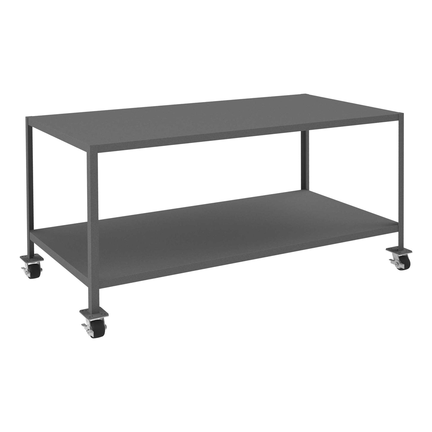 Durham MTM367236-3K295 MOBILE MT WORKBENCH, 2 SHELVES, 36 X 72