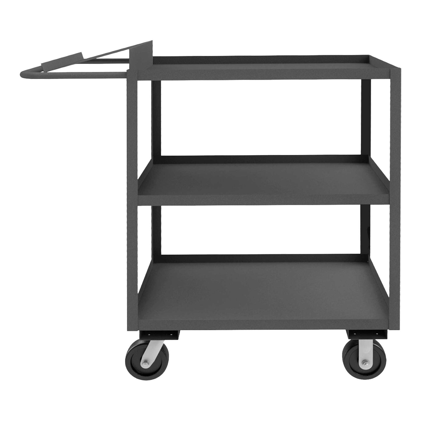 Durham OPC-304848-3-6PH-95 ORDER PICKING CART, 3 SHELVES WITH LIP , 30 X 48