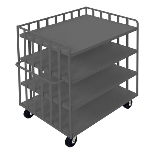 Durham OPT-4836-4-6PH-95 OPEN PORTABLE TRUCK, 3 SHELVES, 1 BASE SHELF, 3000 LBS. CAPACITY, 48 X 36