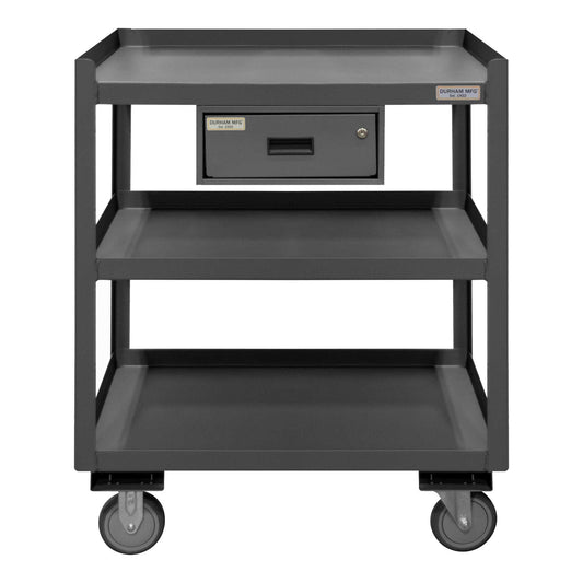 Durham PSD-2430-3-D-95 PORTABLE SHOP DESK, 3 SHELVES, 1 DRAWER, 24-1/4 X 30-1/4 X 37-5/8