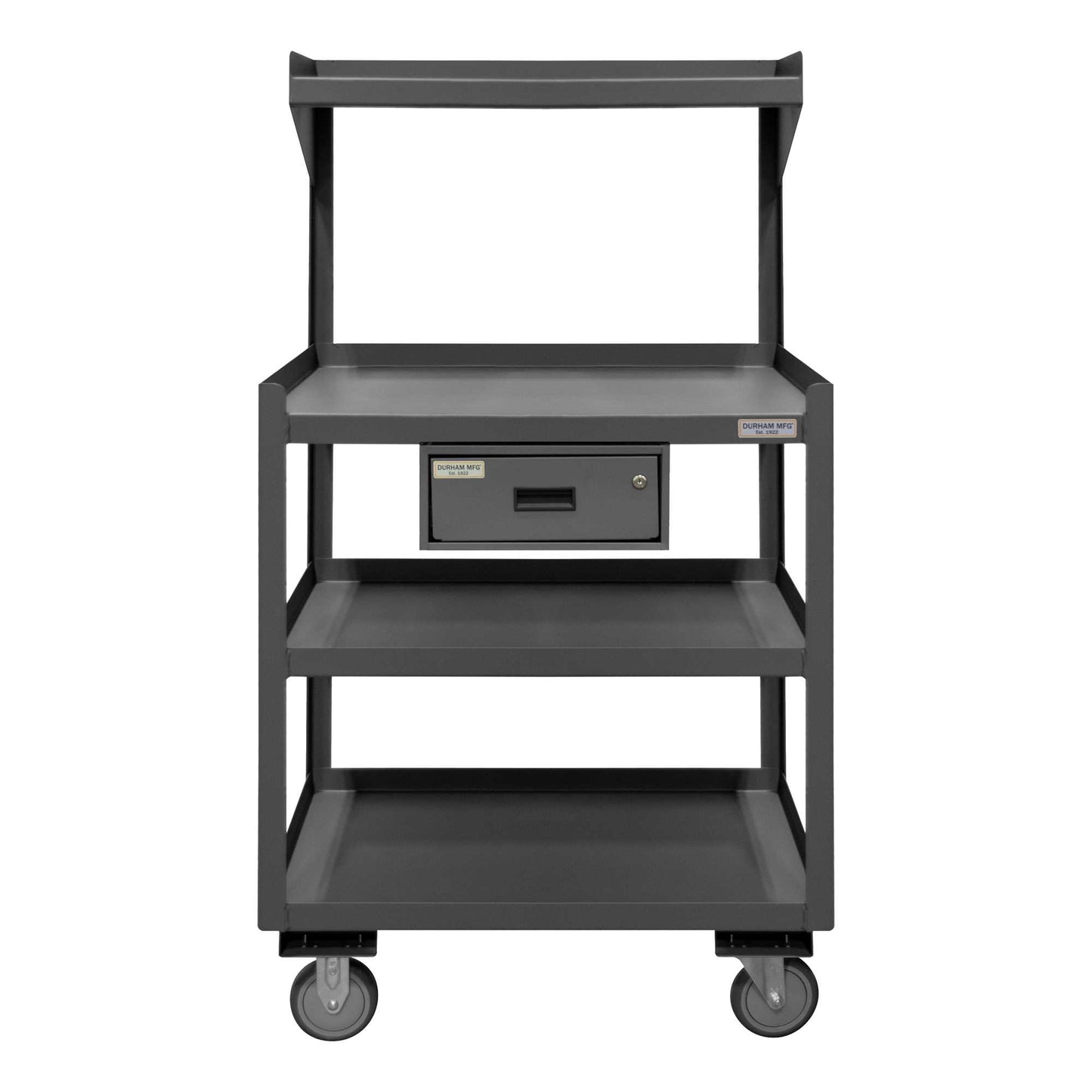 Durham PSD-2430-4-D-95 PORTABLE SHOP DESK, 4 SHELVES, 1 DRAWER, 24-1/4 X 30-1/4 X 55-5/8