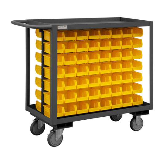 Durham RSC-1836-BLP-112-210-95 STOCK CART, 2 SHELF, 112 BINS, 18-1/4 X 42-1/4 X 37-5/8