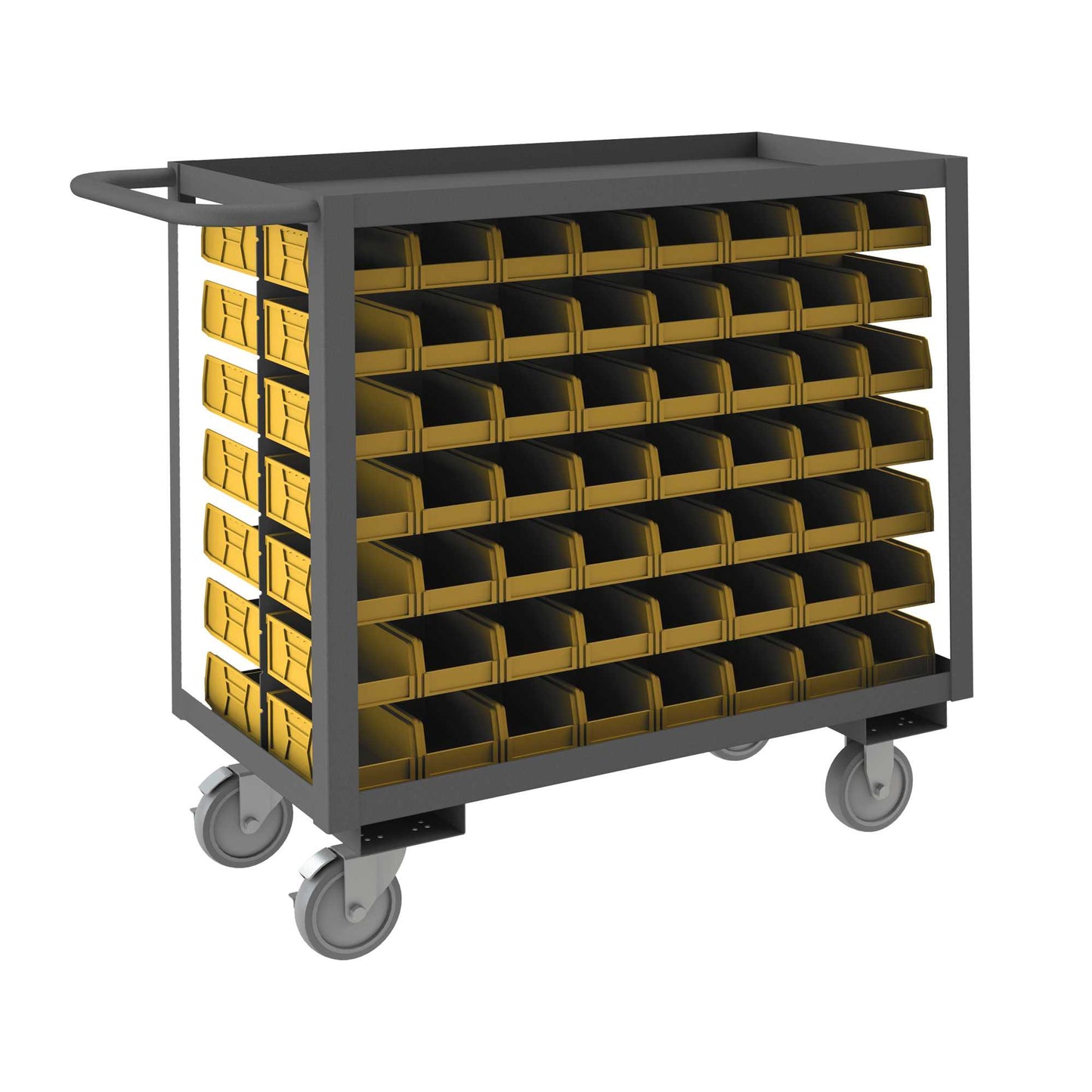 Durham RSC-1836-BLP-112-220-95 STOCK CART, 2 SHELF, 112 BINS, 18-1/4 X 42-1/4 X 37-5/8
