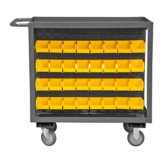 Durham RSC-2436-BLP-64-210-95 STOCK CART, 2 SHELF, 64 BINS, 24-1/4 X 42-1/4 X 37-5/8