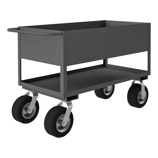 Durham RSC12-244836-2-10SPN-95 STOCK CART, 2 SHELVES WITH HIGH LIPS, 24-1/4 X 54-1/4 X 36