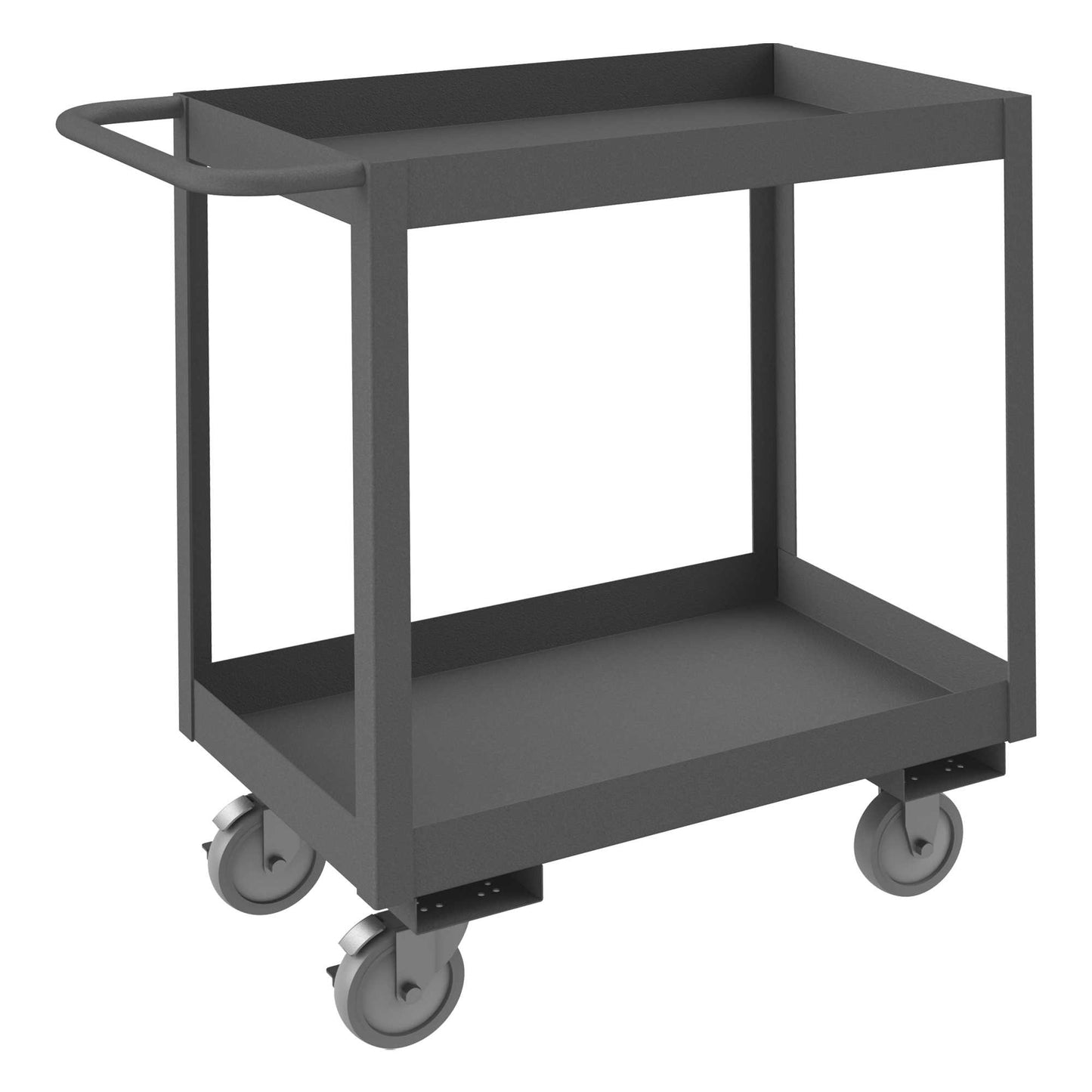Durham RSC3-1830-2-95 STOCK CART, 2 SHELVES WITH HIGH LIPS, 18-1/4 X 36-1/4 X 37-5/8