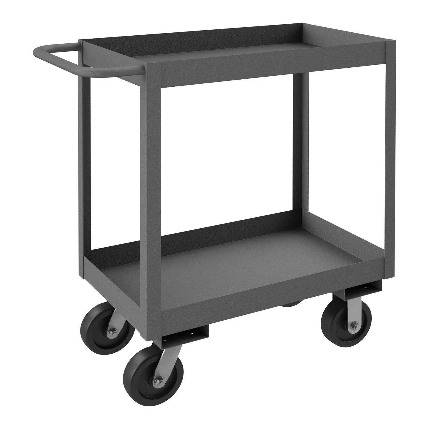 Durham RSC3-2448-2-3.6K-95 STOCK CART, 2 SHELVES WITH HIGH LIPS, 24-1/4 X 54-1/4 X 39