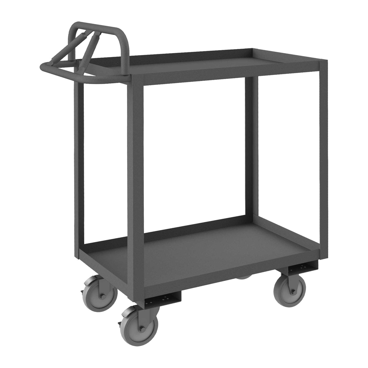 Durham RSCE-1830-2-95 STOCK CART, 2 SHELF, ERGONOMIC HANDLE, 18-1/4 X 36-1/4 X 43-5/8
