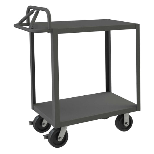 Durham RSCE-2436-2-3.6K-ALD-95 STOCK CART, 2 SHELF, ERGONOMIC HANDLE, 24-1/4 X 42-1/4 X 43-3/8