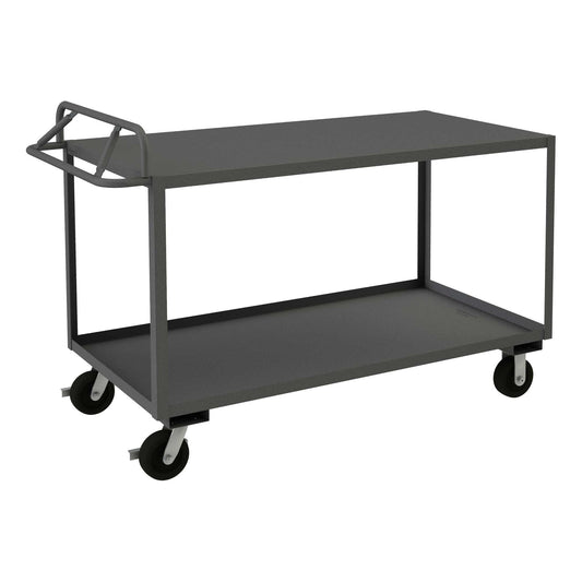 Durham RSCE-2436-2-3.6K-TLD-95 STOCK CART, 2 SHELF, ERGONOMIC HANDLE, 24-1/4 X 42-1/4 X 45