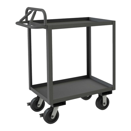 Durham RSCE-2448-2-3.6K-95 STOCK CART, 2 SHELF, ERGONOMIC HANDLE, 24-1/4 X 54-1/4 X 45