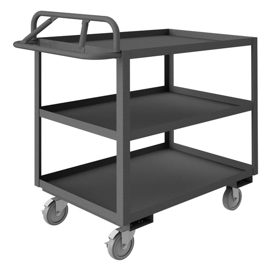Durham RSCE-2448-3-95 STOCK CART, 3 SHELF, ERGONOMIC HANDLE, 24-1/4 X 54-1/4 X 43-3/8