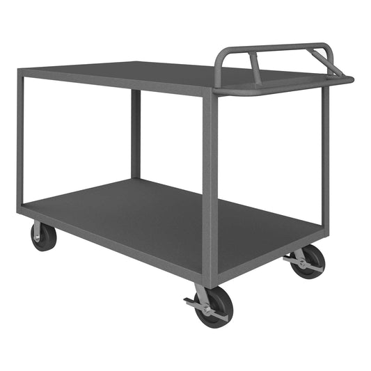 Durham RSCE-3048-2-3.6K-ALD-95 STOCK CART, 2 SHELF, ERGONOMIC HANDLE, 30-1/4 X 54-1/4 X 43-3/8