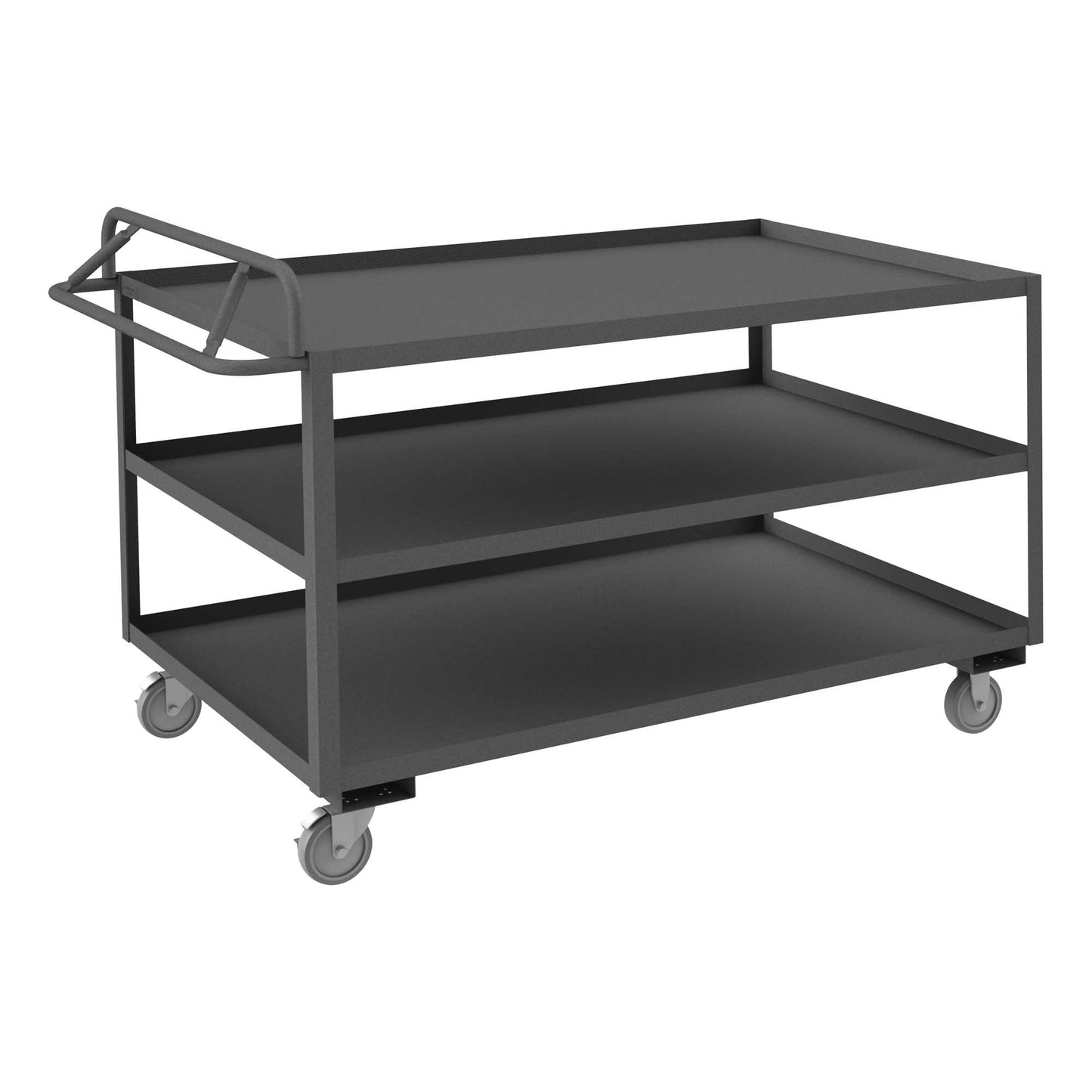 Durham RSCE-3660-3-95 STOCK CART, 3 SHELF, ERGONOMIC HANDLE, 36-1/4 X 66-1/4 X 43-3/8