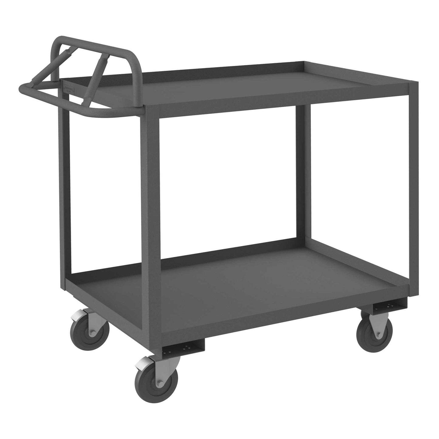 Durham RSCE1P-2436-2-5PO-95 STOCK CART, 2 SHELF, ERGONOMIC HANDLE, 24-1/4 X 42-1/4 X 40-7/8