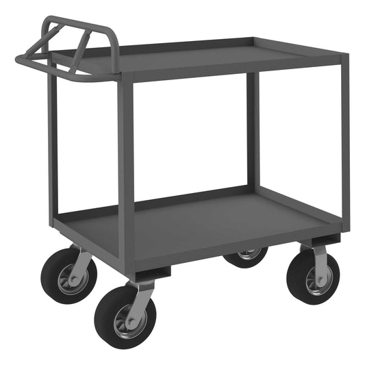 Durham RSCE1P-2436-2-8SPN-95 STOCK CART, 2 SHELF, ERGONOMIC HANDLE, 24-1/4 X 42-1/4 X 44-1/2